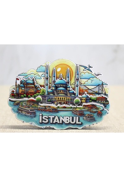Ahşap İstanbul Temalı Magnet Alk4598 Standart