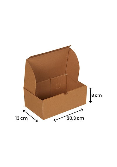 20x12x8-25 Adet Hamburger Kutusu