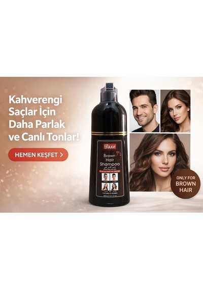 Paxe Brown Hair Shampoo Beyaz Saç Kapatıcı Şampuan Kahverengi Renk 400ml