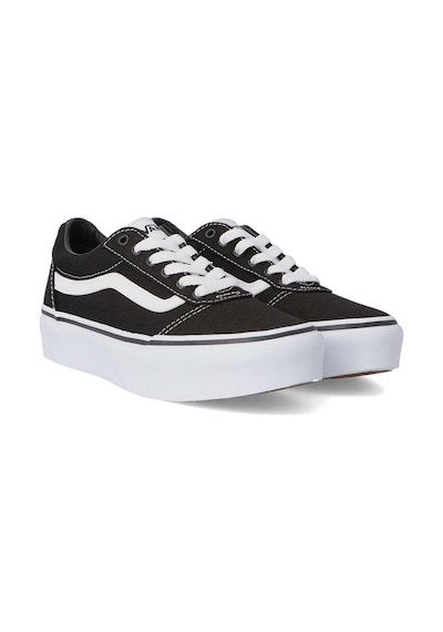 Vans Vn0a4uuv My Ward Platform Sneakers Siyah Çocuk Spor Ayakkabı Siyah