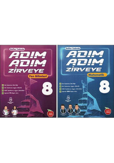 Newton 8. Sınıf Adım Adım Zirveye Fen B.+matematik 2 Kitap