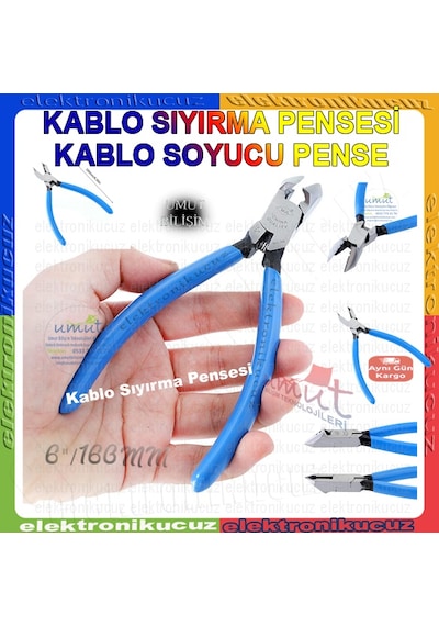 Kablo Sıyırıcı Soyucu Pense-Kablo Sıyırma Pensesi 6 İnç  160MM