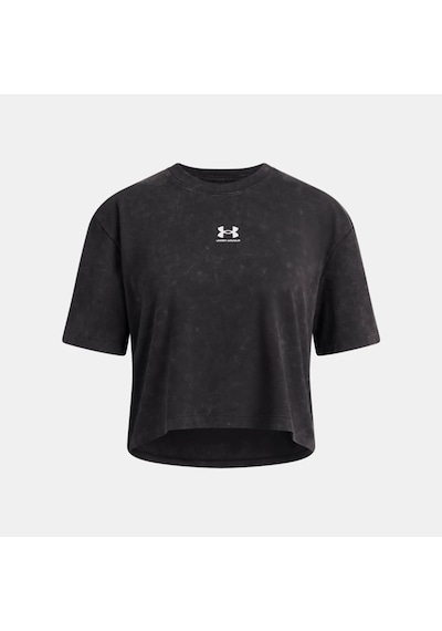 Under Armour Ua Rıval Wash Ss Kız Çocuk Crop Kısa Tişört 6011673 6011673 001 001