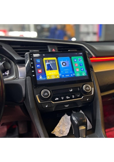 Honda Civic Fc5 Android Multimedya Sistemi 4-64 Cadence 2016-2020 +360 Kamera 9"