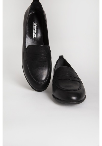 Dericlub Kadın Gerçek Deri Loafer Br 04037 Siyah