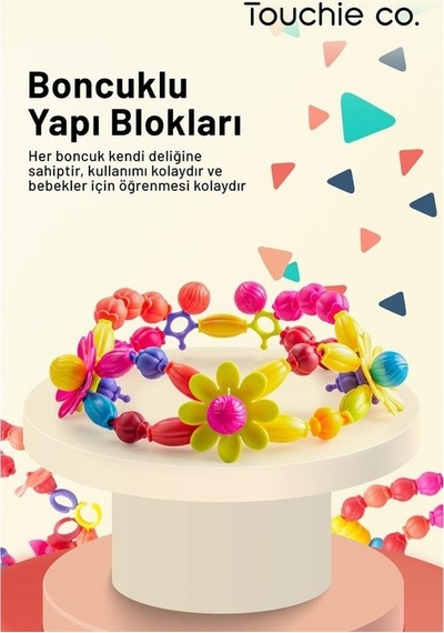 Touchie Co. 169 Parça Plastik Takı Yapım Seti Kız Çocukları Için