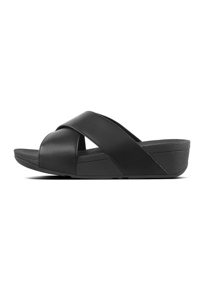 001 Black Terlik Kadın Diğer K04-001/592 Fitflop Lulu Leather Cross siyah