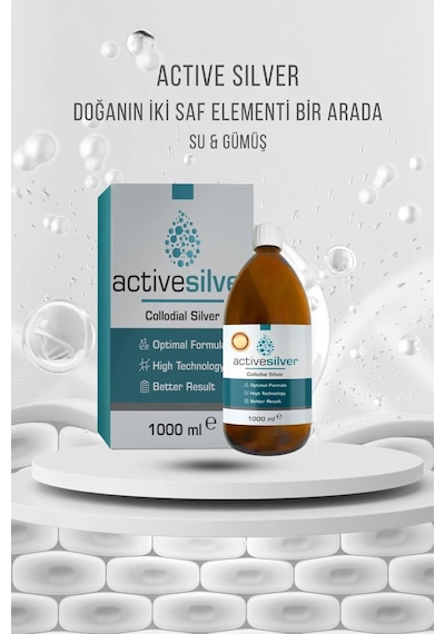 Activesilver 150 Ppm Kolloidal Gümüş Suyu 1 L