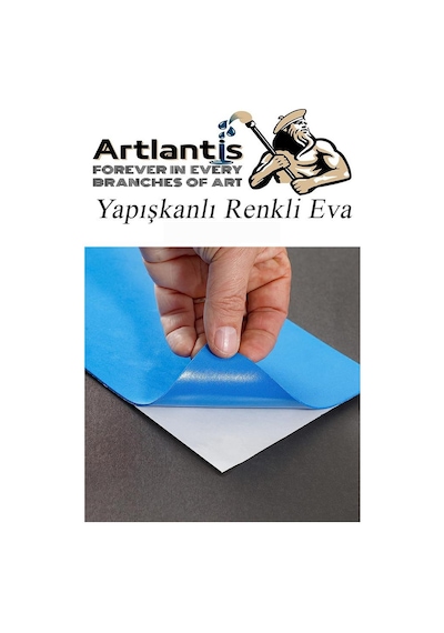 Yapışkanlı Eva 50x70 Cm 10 Renk 1 Paket Yapışkanlı Eva Süngeri 10'lu Okul Kreş Anasınıfı Elişi Etkinlikleri