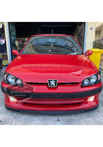Peugeot 106 1991-2004 Uyumlu Üniversal Laguna Lip Esnek Ön Lip 2 Parça Tampon Altı Dil Karlık Ön Ek 00 Şüscaroto Aksesuar