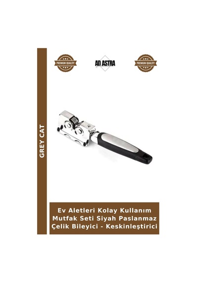 Ev Aletleri Kolay Kullanım Mutfak Seti Siyah Paslanmaz Çelik Bileyici - Keskinleştirici