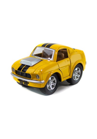 Metal Ford Mustang Mini Çek Bırak Mini Sarı 9 Cm