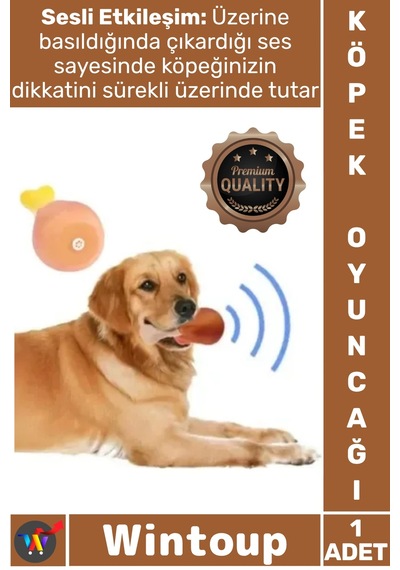 Oyuncak Dayanıklı Vinil İnteraktif Eğlenceli Isırma Diş Kaşıma Pet Köpek Sesli Oyuncak Tavuk Butu
