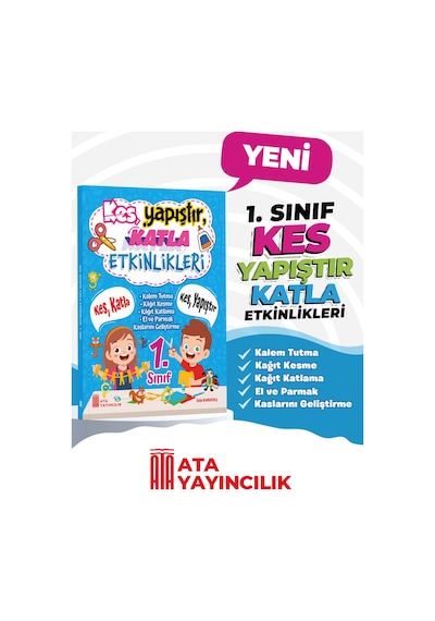 1. Sınıf Kes Yapıştır Katla Etkinlikleri