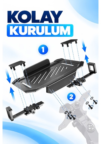 12-17,3" Laptop Standı Vesa Uyumlu Monitör Koluna Takılan Laptop Tutucu Stand Laptop Aparatı Vlh17