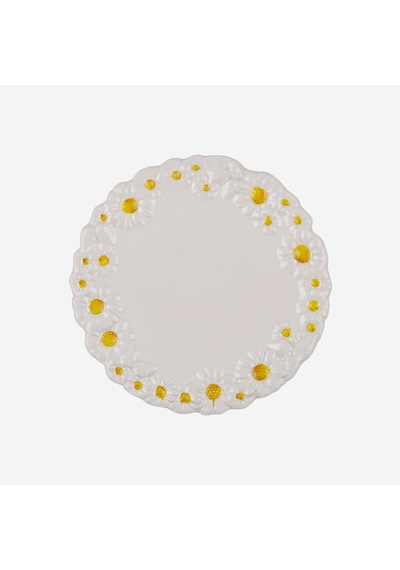 Beyaz Seramik Servis Tabağı 36 Cm
