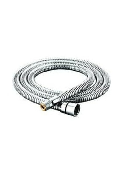 Buzz Evye Batarya Hortumu, Kromlu Çift Kenetli Lüx 150 Cm, Gümüş, Paslanmaz Çelik, 1/2 Inç İç Diş, 15 Mm Dış Diş, 1.2 Mm Kalınlık, 150 Cm Uzunluk