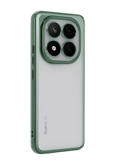 Xiaomi Redmi Note 14 Pro Plus Kılıf Razer Lensli Silikon - Yeşil -