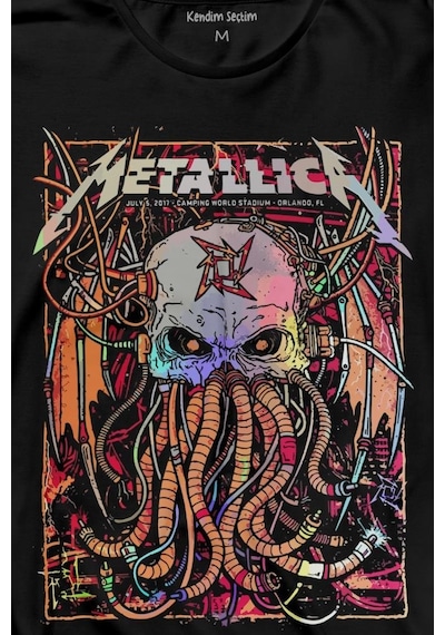 Metallica Musicposter Rock Metal Uzun Kollu Tişört Baskılı T-shirt 001