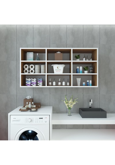 Kenzlife hazır mutfak hortus22 cvz 060*120*22 banyo dolabı raflı kapaksız arkalıklı