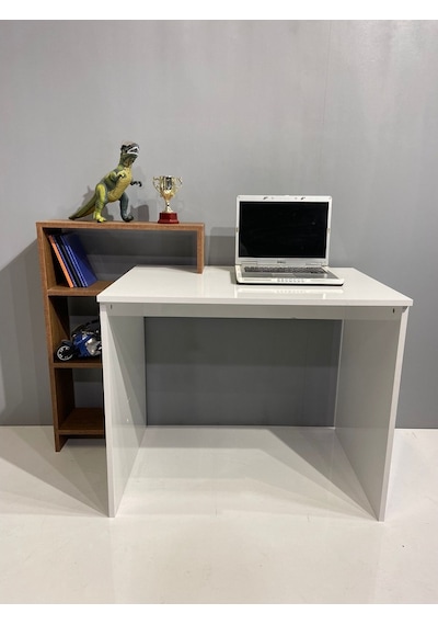 Bicabin Bicabin Casablanca Raflı Çalışma Masası (Barok/Beyaz)