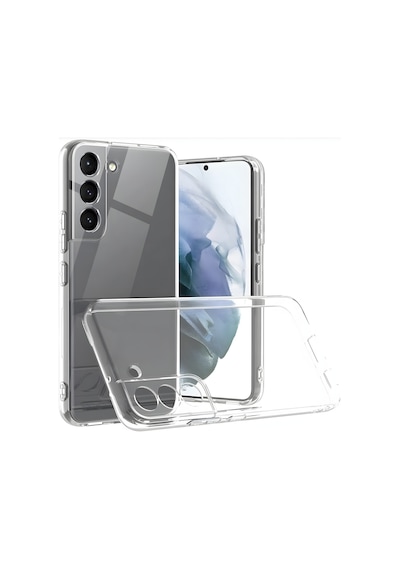 Fibaks Galaxy S22 Uyumlu Kılıf Kamera Korumalı Ince Şeffaf Silikon