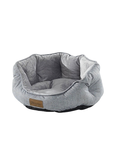 Woolartt Kapitoneli Sprit Kedi Köpek Yatağı - Gri - 50 Cm
