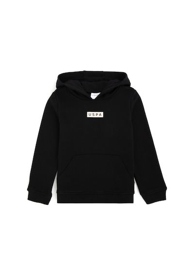 U.S. Polo Assn. Erkek Çocuk Siyah Kapüşonlu Sweatshirt 50293515-VR046
