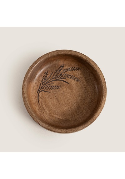 Sae Ahşap Sunum Kasesi 15x15x4cm Natural Naturel
