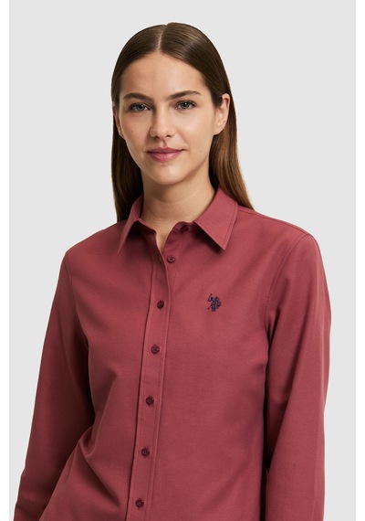 U.s. Polo Assn. Kadın Vişne Gömlek Basic 50324791-vr223