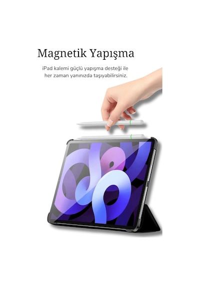Apple Uyumlu iPad Pencil 11 Nesil 11" 2025 A16 M3 Avuçiçi Red Eğim Özellikli Bluetoothlu Dokunmatik Kalem Beyaz