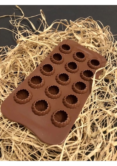 Silikon Burgulu Desen Çikolata Kalıbı Goldcakes