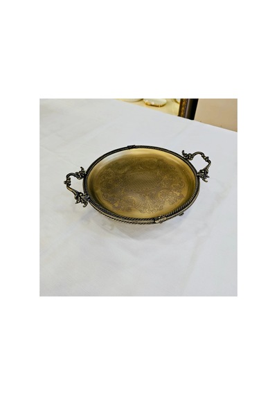 Döküm Kenar Çerceveli Paslanmaz Çelik Tepsi 25 Cm Antik - 848759893 Antik - 848759893 Antik