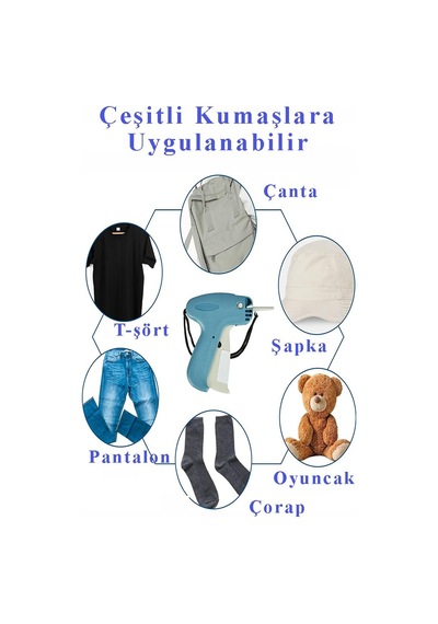 Kılçık Makinesi İğnesi İnce Uçlu 5 Li 1 Paket Değiştirilebilir Çelik Uçlu Kılçık Tabancası Yedeği Etiketleme İğnesi