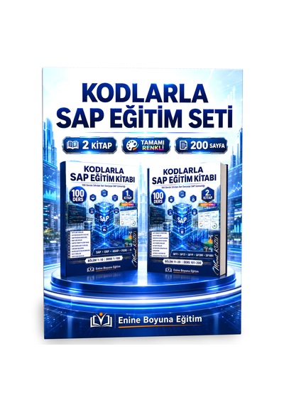 Kodlarla Sap Eğitim Seti 2 Kitap, 200 Ders, Tamamı Renkli