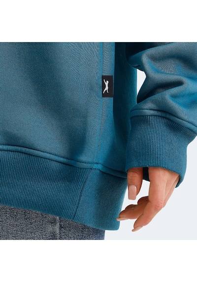 Slazenger VADIM Oversize Kadın Oversıze Petrol Sweatshirt