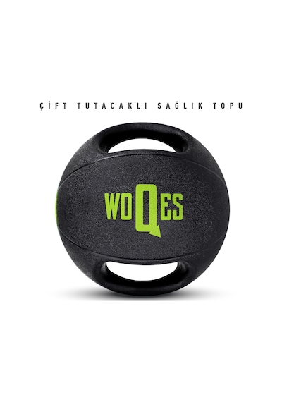 Woqes Çift Tutacaklı Slam Ball Sağlık Topu Ağırlık Topu 5KG