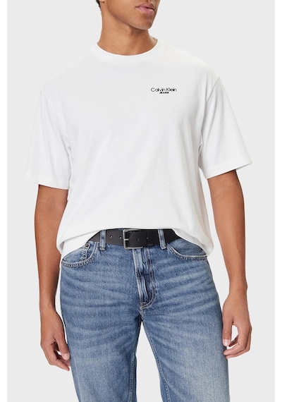 Calvin Klein Erkek T Shirt Lv04rd825g Yaa Beyaz Beyaz