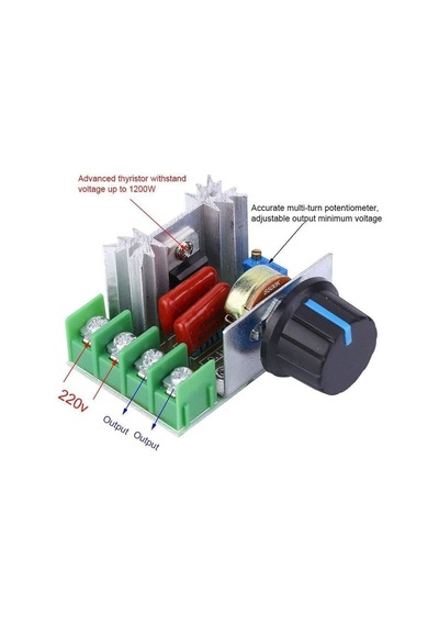 220v Ac Motor Sürücü / 2000w Gerilim Regülatör Hız & Işık Dimmer