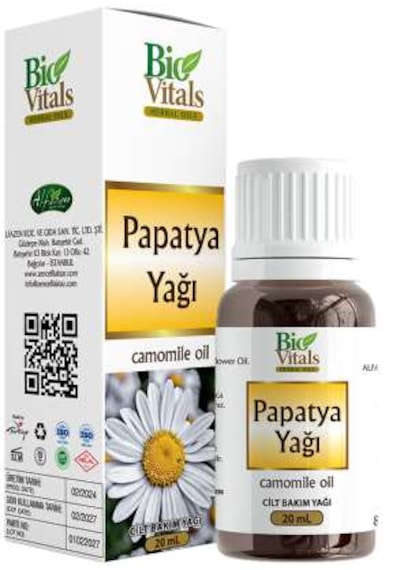 Bio Vitals Papatya Yağı 20 Cc X 2 Adet