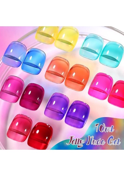 Born Pretty 10ml Jelly Nude Seri Kalıcı Oje Jn69 57851-19
