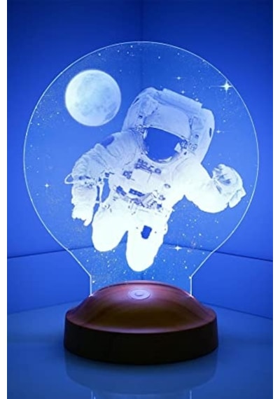 Boyutlu 3d Görünümlü Astronot Led Lamba Genel