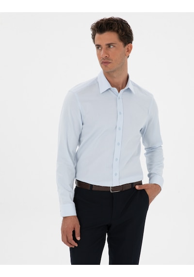 Pierre Cardin Erkek Açık Mavi Gömlek Desenli 50312180-vr003 Açik Mavi