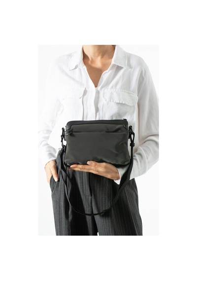 Devota & Lomba Soft Touch Premium Gummy Kumaş, Kadın Omuz Çantası - Gri Model: D&l-14-20f GRİ