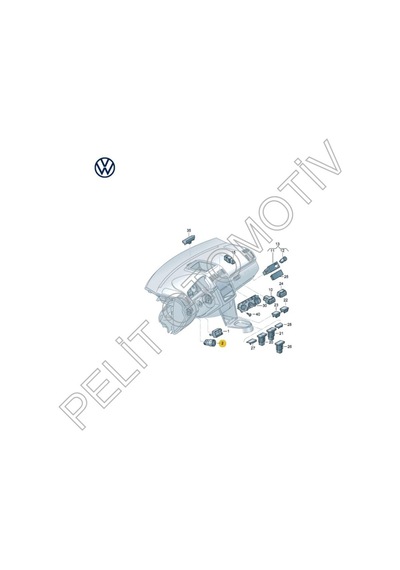 Passat 2006 2011 Sis Far Anahtarı 1k0941431aj