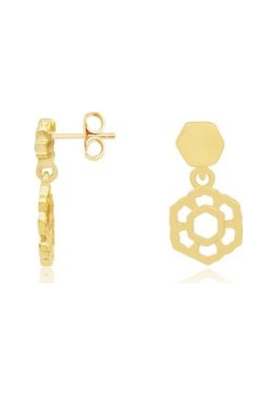 Gülaylar - Altın 14 Ayar Geometrik Küpe Çocuk N11.11495