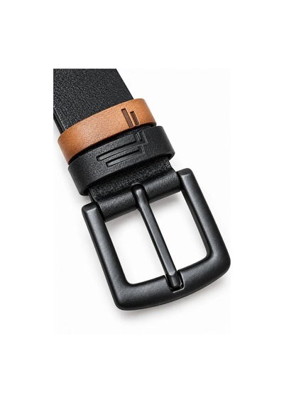 Ertaş Trend Store Erkek Siyah 4 Cm Çift Biritli Metal Tokalı Kot Ve Kumaş Pantolon Kemeri Çok Renkli