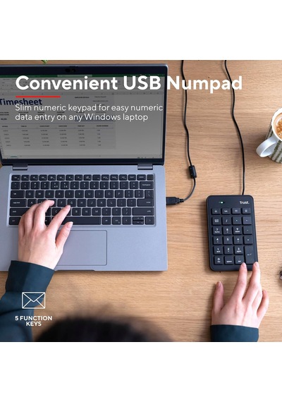 22221 Xalas Usb Sayısal Mini Klavye, Siyah