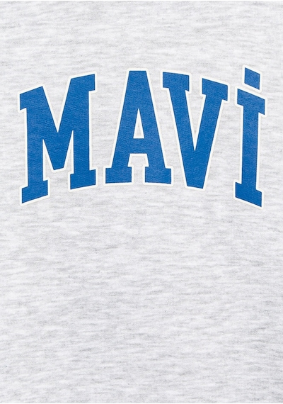 Mavi - Mavi Logo Baskılı Gri Sweatshirt 6s10113-88467 Gri