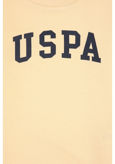 U.S. Polo Assn. Erkek Çocuk Beyaz Basic Bisiklet Yaka Sweatshirt 50313830-VR110